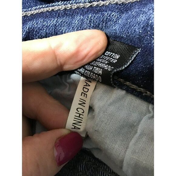 Gogo Jr 9 Low Rise Rhinestone Blue Ankle Jeans - Picture 11 of 11